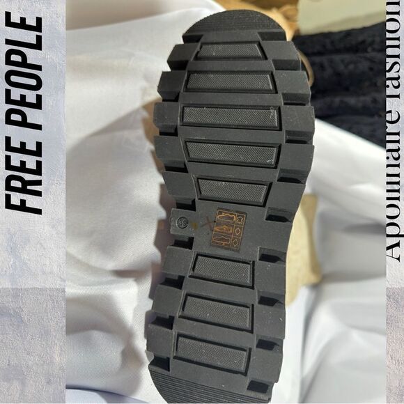 FREE PEOPLE LONDON CALLING SUEDE OVER THE KNEES BOOTS IN STONE SIZE 39 - Picture 7 of 9